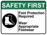 Foot Protection Required