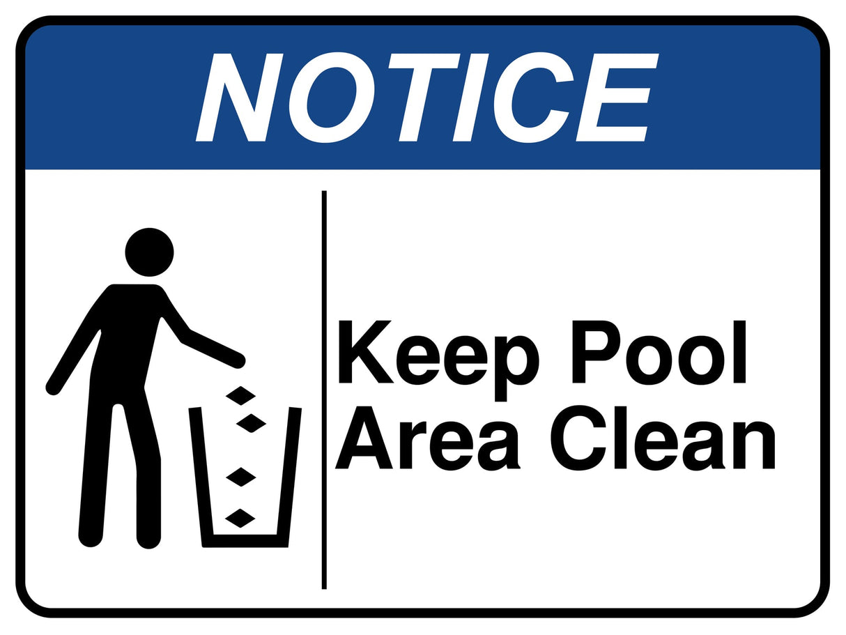 Keep The Pool Area Clean