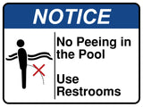 No Peeing In The Pool Use Restrooms