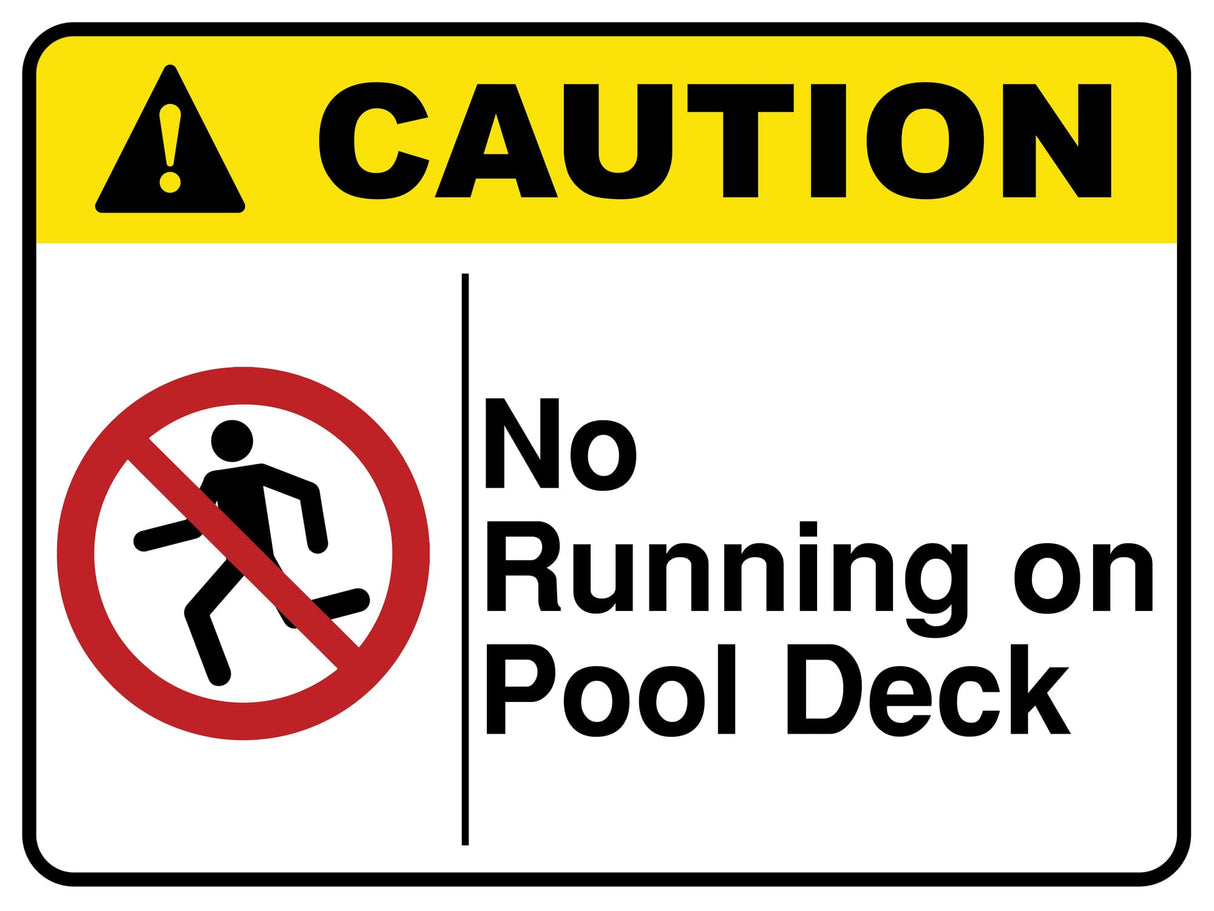 No Running On Pool Deck