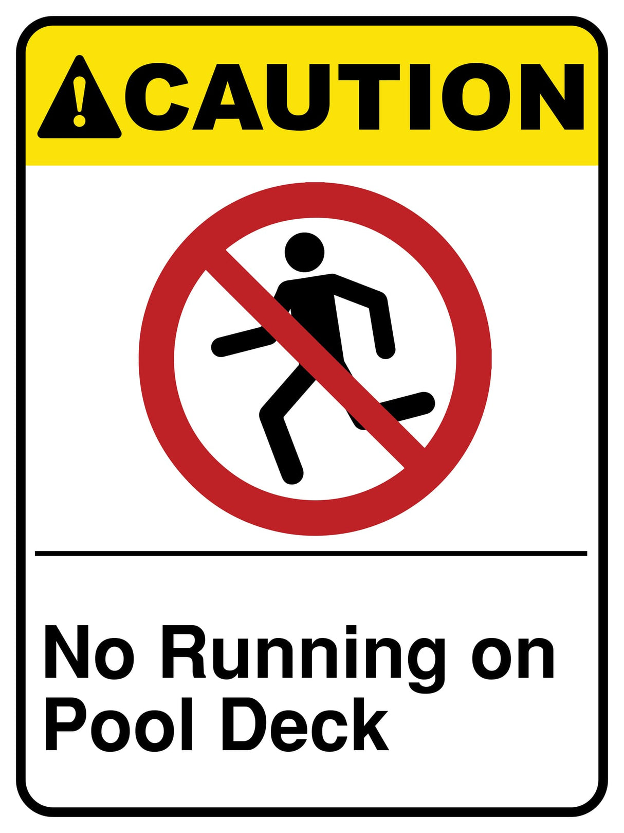 No Running On Pool Deck