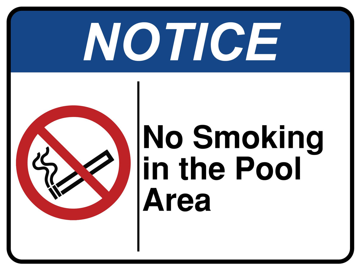 No Smoking In The Pool Area