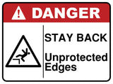 Stay Back Unprotected Edges