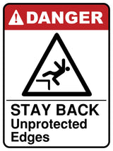 Stay Back Unprotected Edges