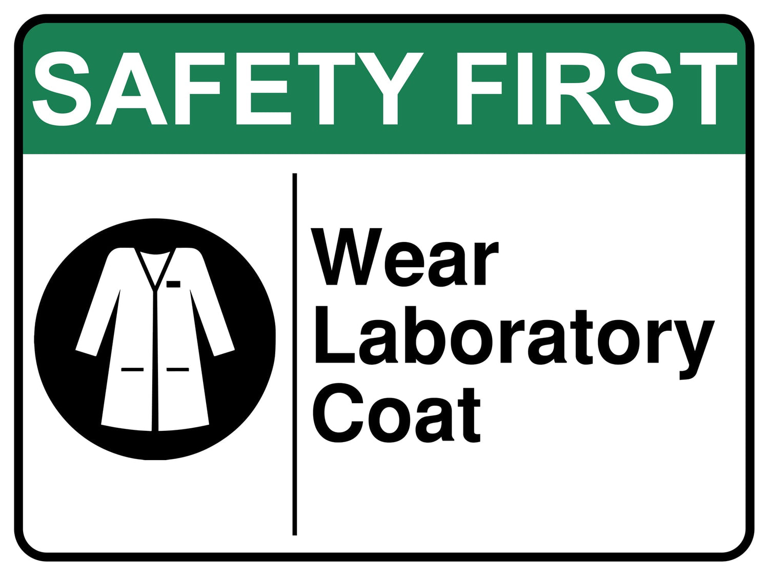 Wear Laboratory Coat Sign Age 4875